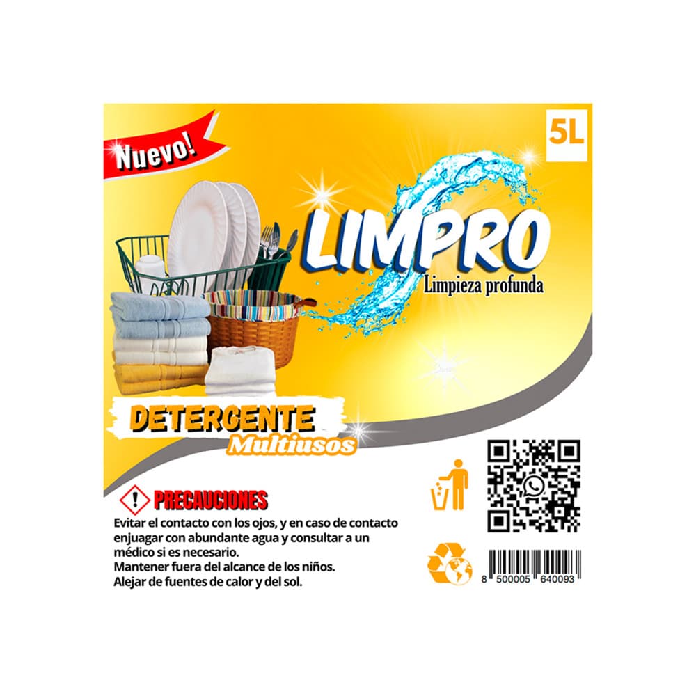 Detergente multiusos Limpro (5 L) - Miniatura 3