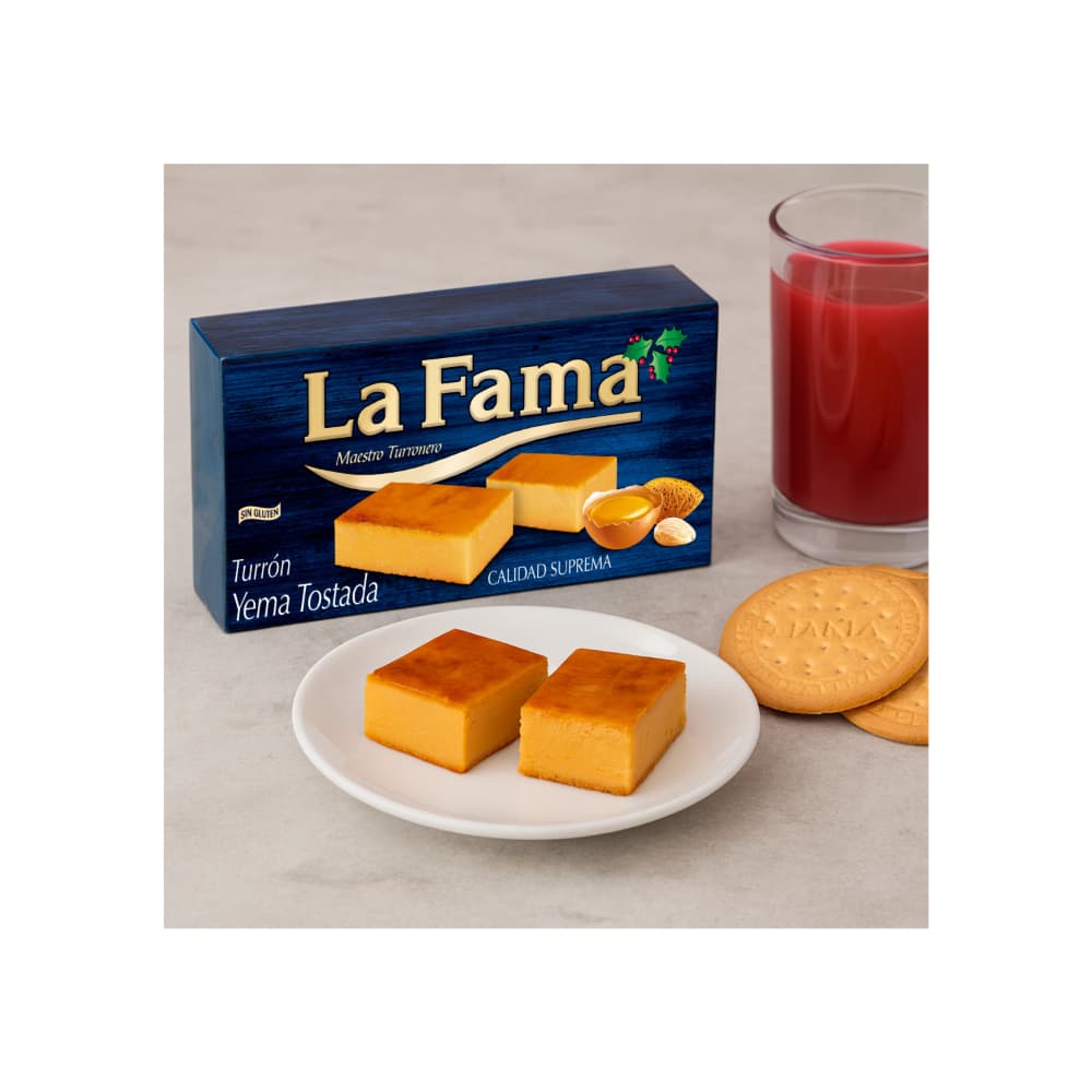 Turrón de Yema tostada La Fama + Turrón de Jijona La Fama + Turrón de Alicante La Fama - Miniatura 4