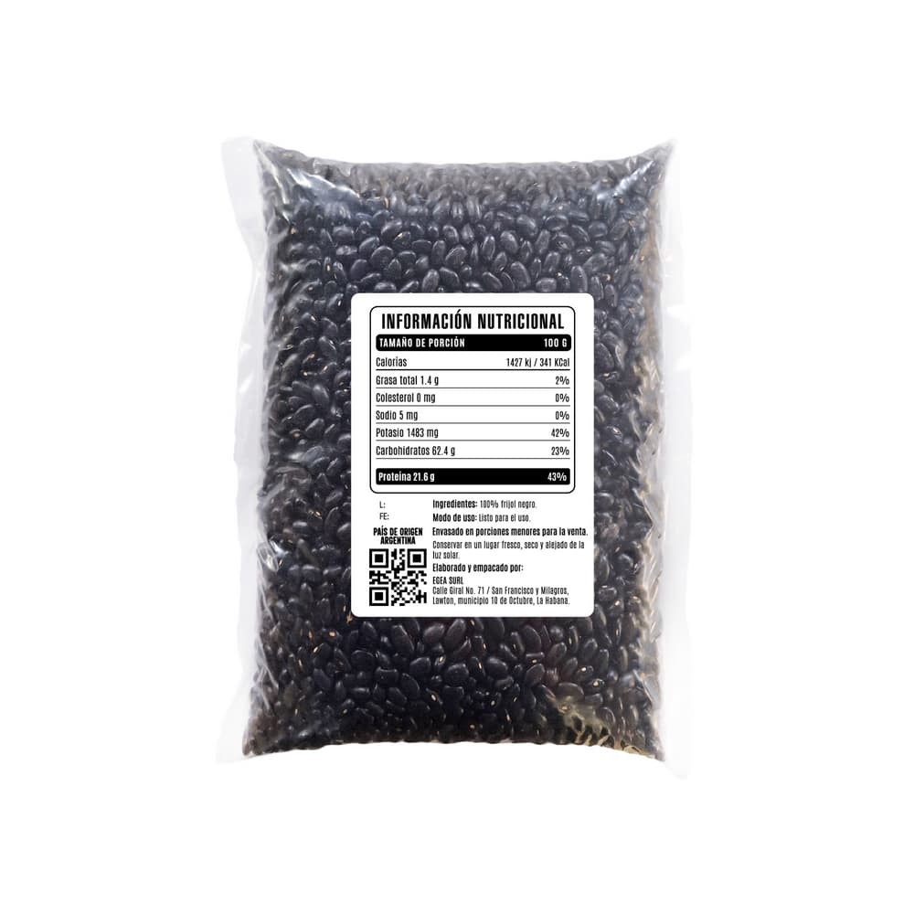 Frijoles negros EGEA (4 x 454 g / 1 lb) - Miniatura 3