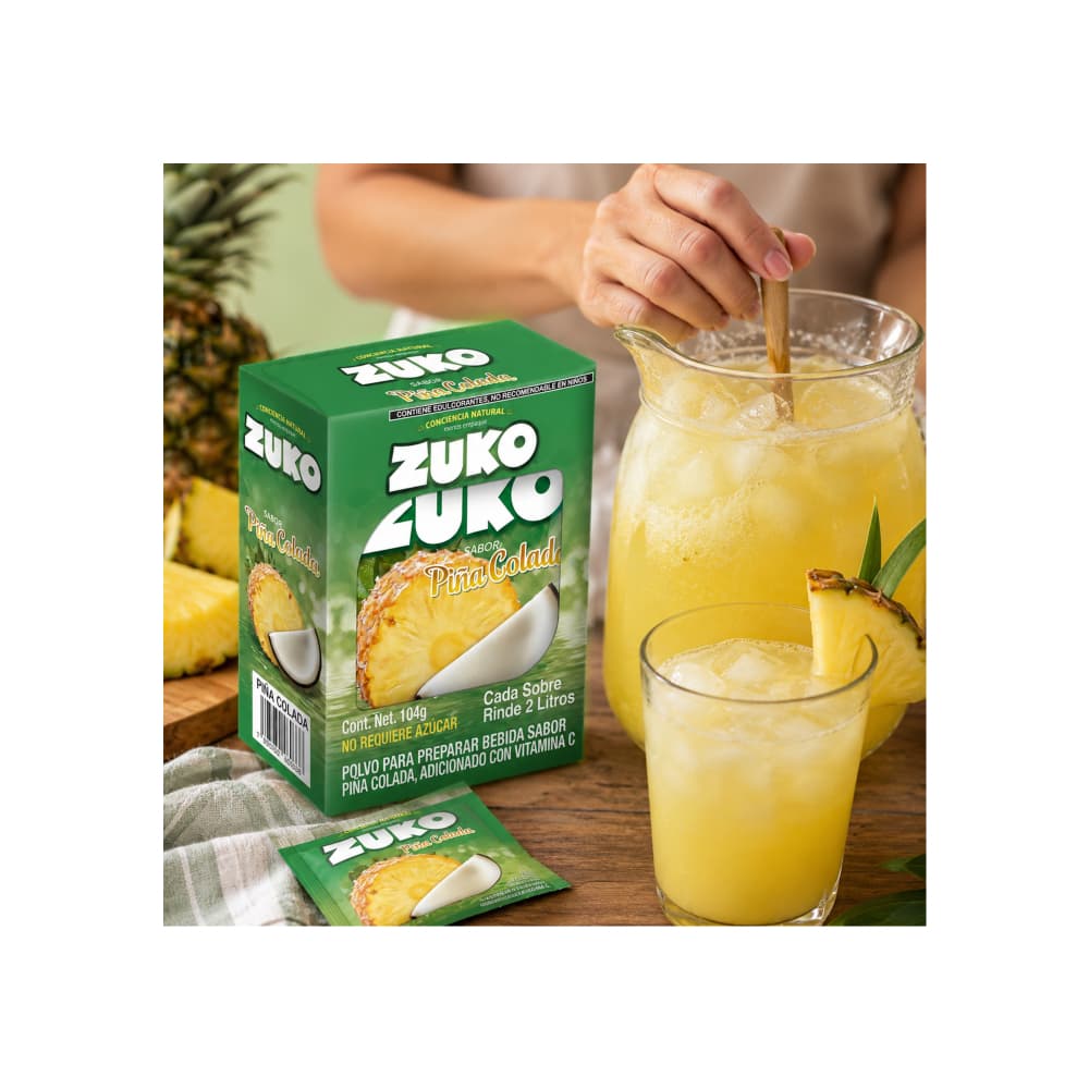 Refresco instantáneo sabor piña colada Zuko (104 g / 3.67 oz) - Miniatura 4