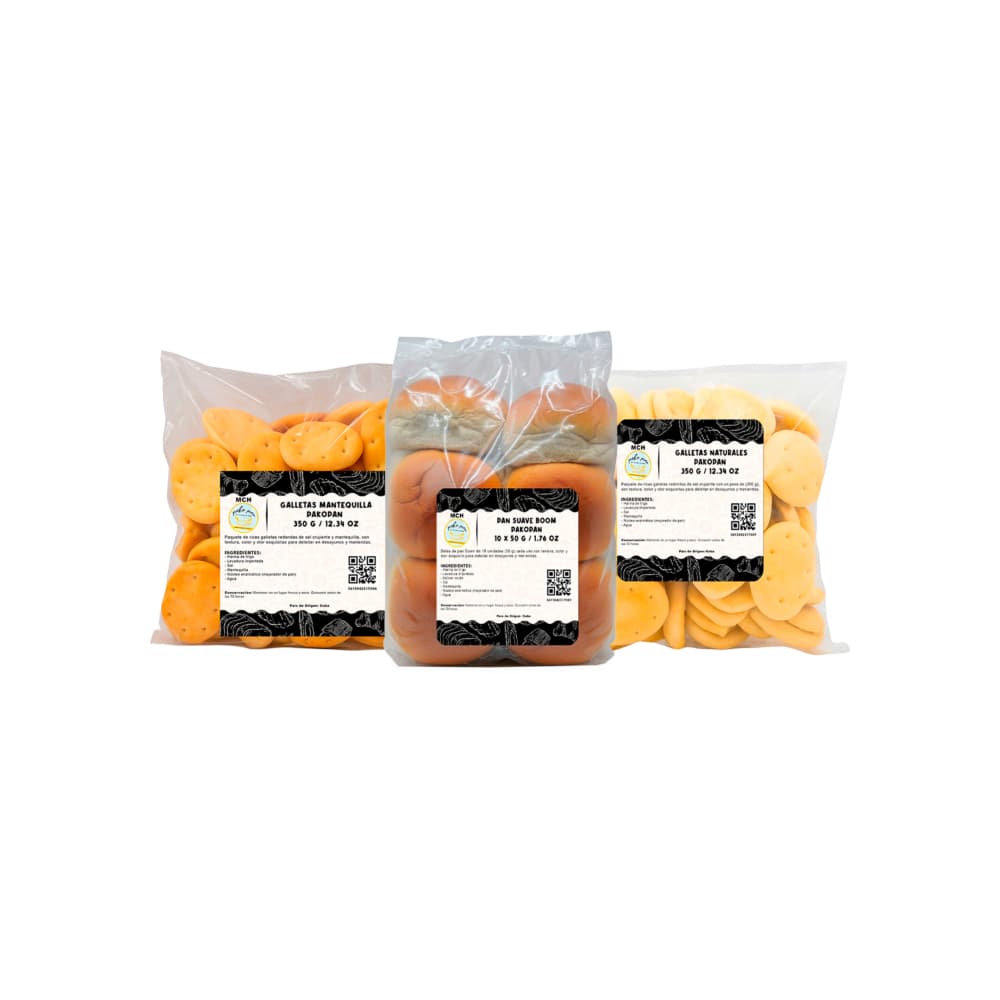 PakoPan No.6: Galletas naturales + Pan suave boom + Galletas mantequilla - Imagen 1