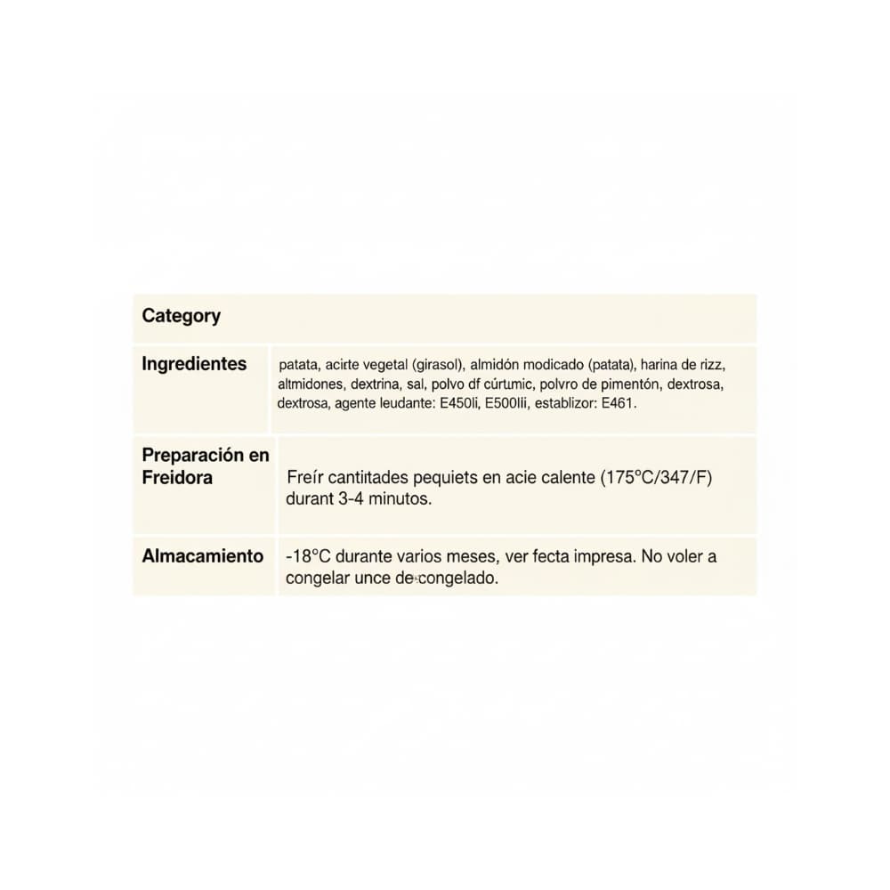 Papas pre-fritas congeladas Potato King (2.5 kg / 5.5 lb) - Miniatura 2