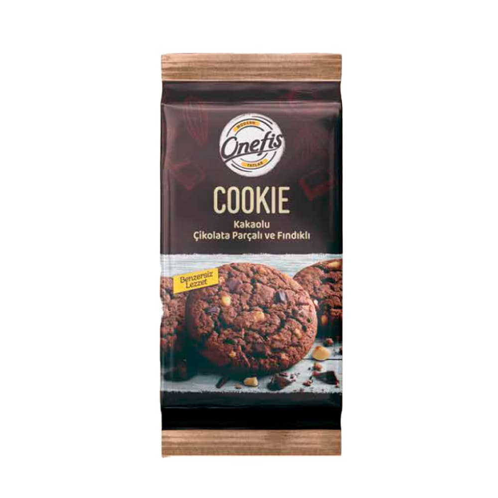 Galletas de cacao, avellanas y chispas de chocolate Onefis (180 g / 6.35 oz) - Imagen 1