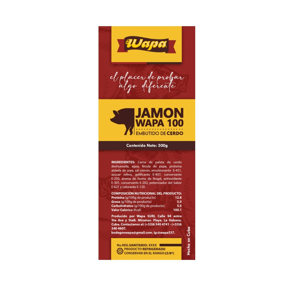 Jamón Wapa 100 lasqueado (500 g / 1.1 lb) - Miniatura 3