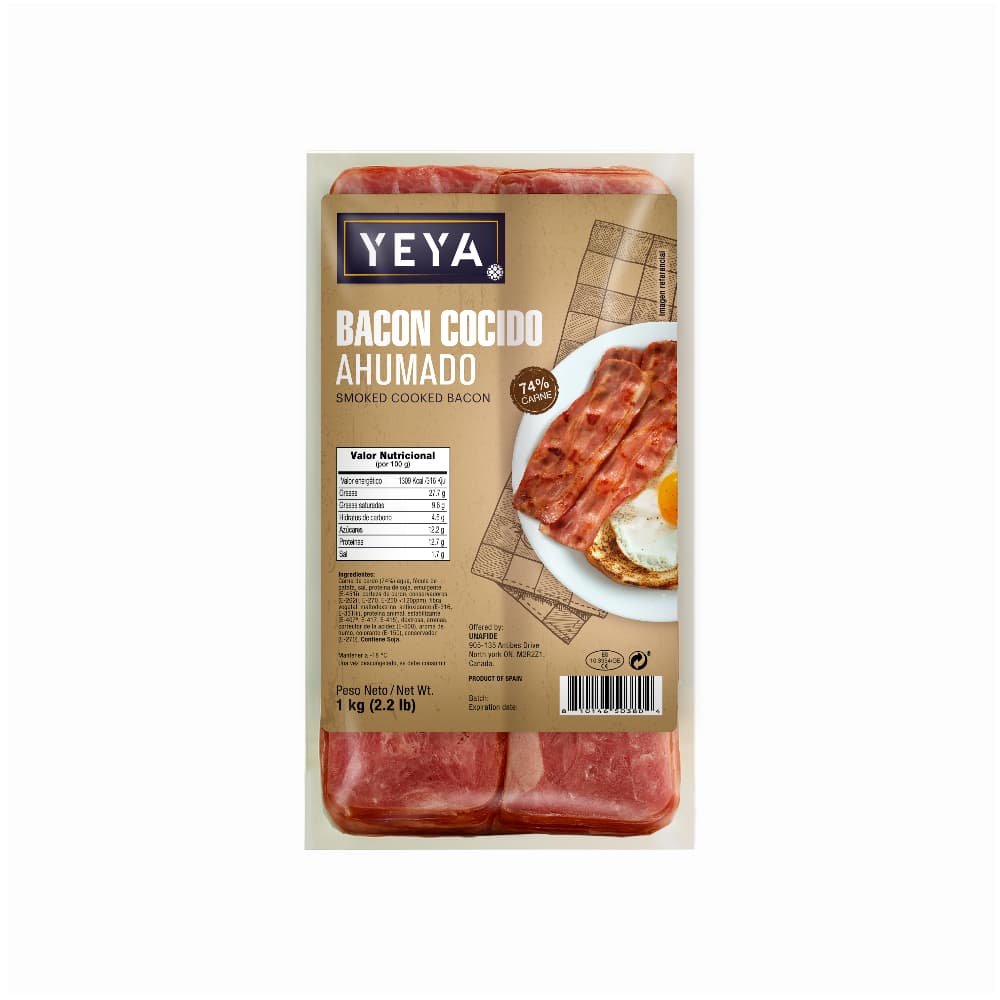 Bacon Yeya (1 kg / 2.2 lb) - Imagen 1