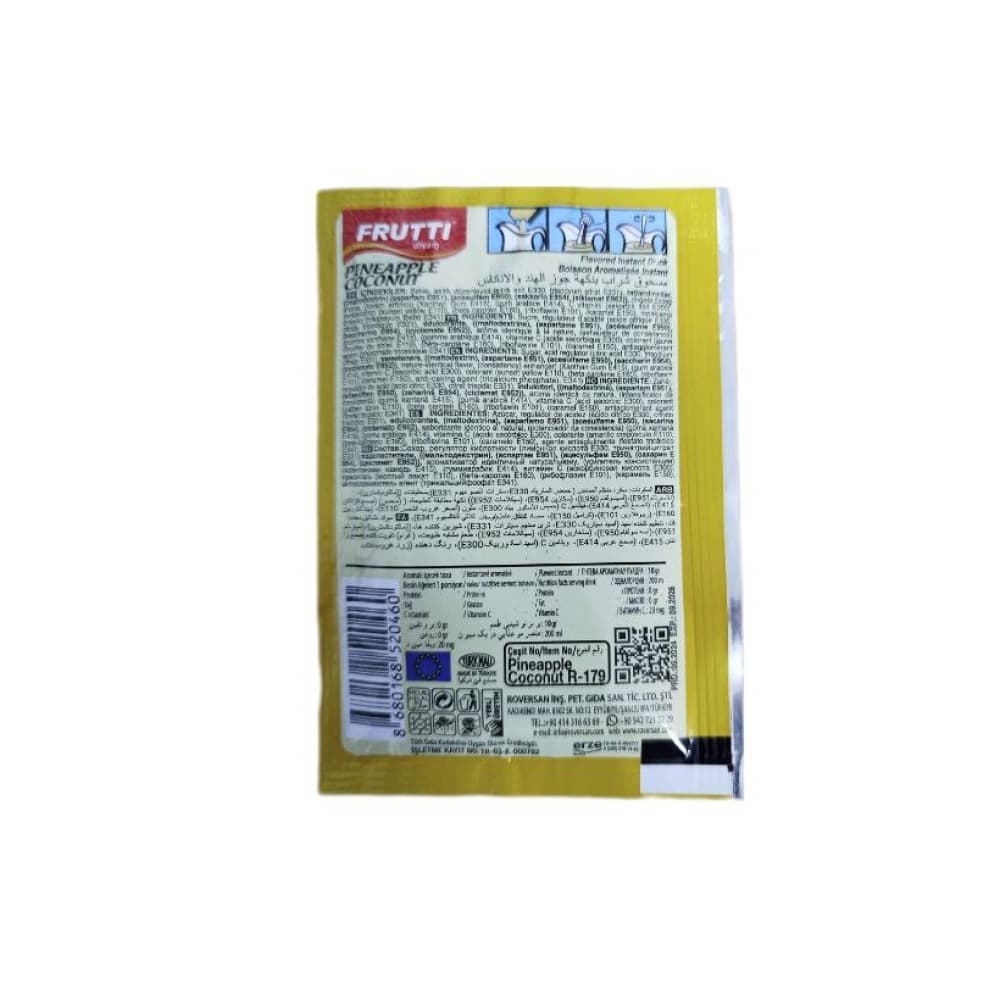 Refresco instantáneo sabor coco - piña Frutti Dream (10 g) - Miniatura 2
