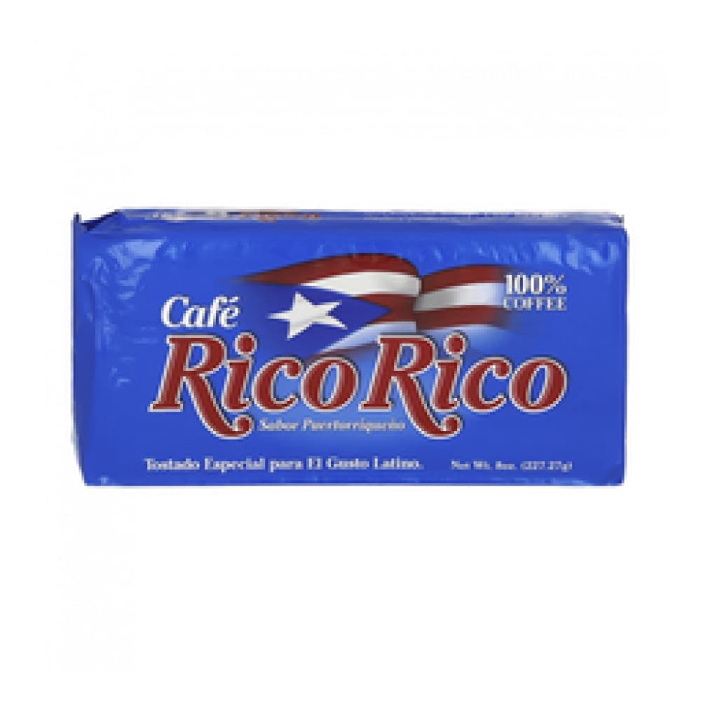 Café molido 100% puro Rico Rico (227.27 g / 8 oz) - Imagen 1