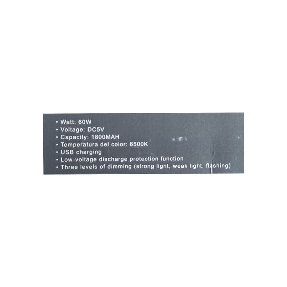 Luz de tubo recargable 60 w V-TEC - Miniatura 3