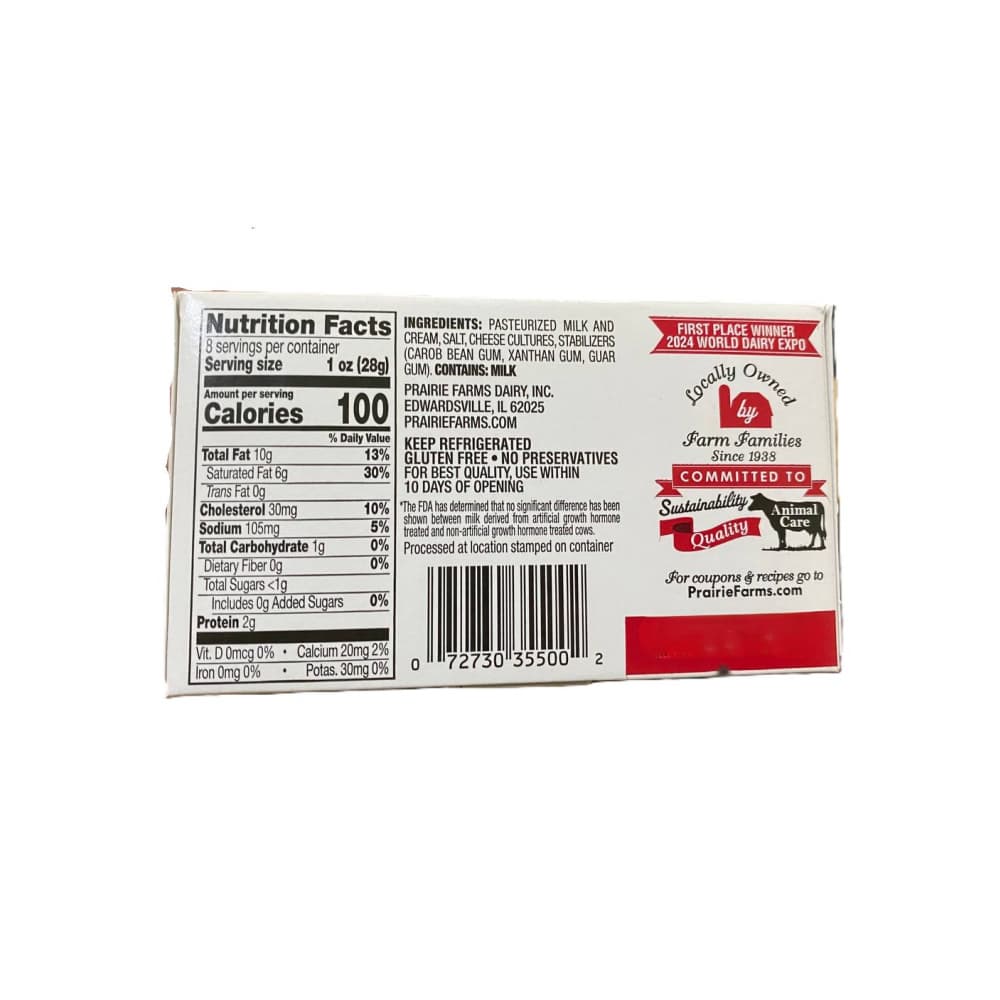 Queso crema Prairie Farms (226 g / 8 oz) - Miniatura 4