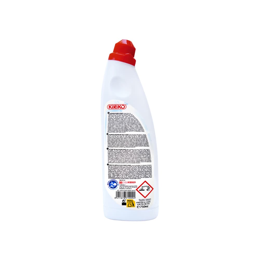 Limpiador WC para baños clorado Kiriko (750 ml) - Miniatura 4
