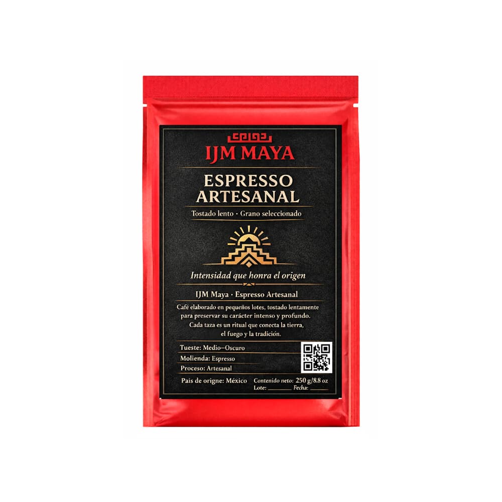 Café espresso artesanal tueste medio - oscuro IJM Maya (250 g / 8.8 oz) - Miniatura 2