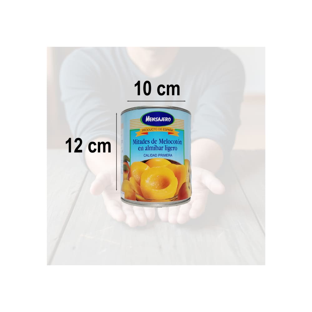 Mitades de melocotón en almíbar ligero Mensajero (840 g / 1.85 lb) - Miniatura 4