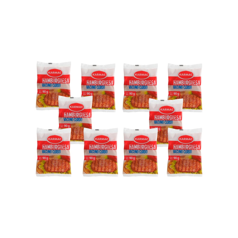 Hamburguesa vacuno cerdo Karmac (10 x 90 g / 3.17 oz) - Imagen 1