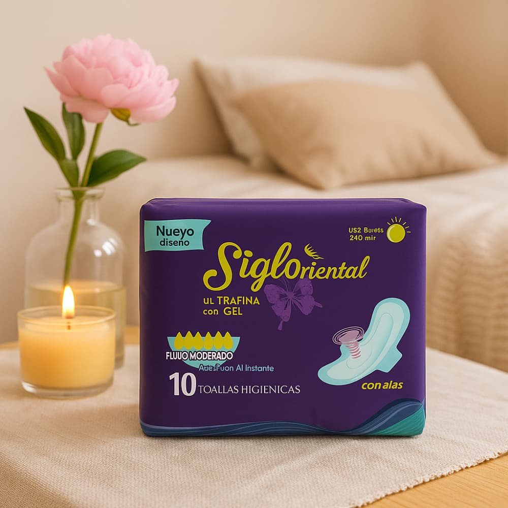 Toallas higiénicas con alas Sigloriental (10 U) - Miniatura 4