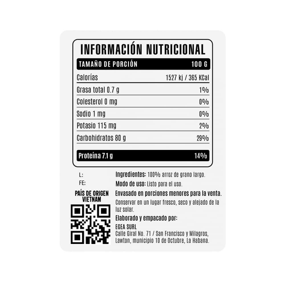 Arroz de grano largo Cosecha Real (3.17 kg / 7 lb) - Miniatura 4