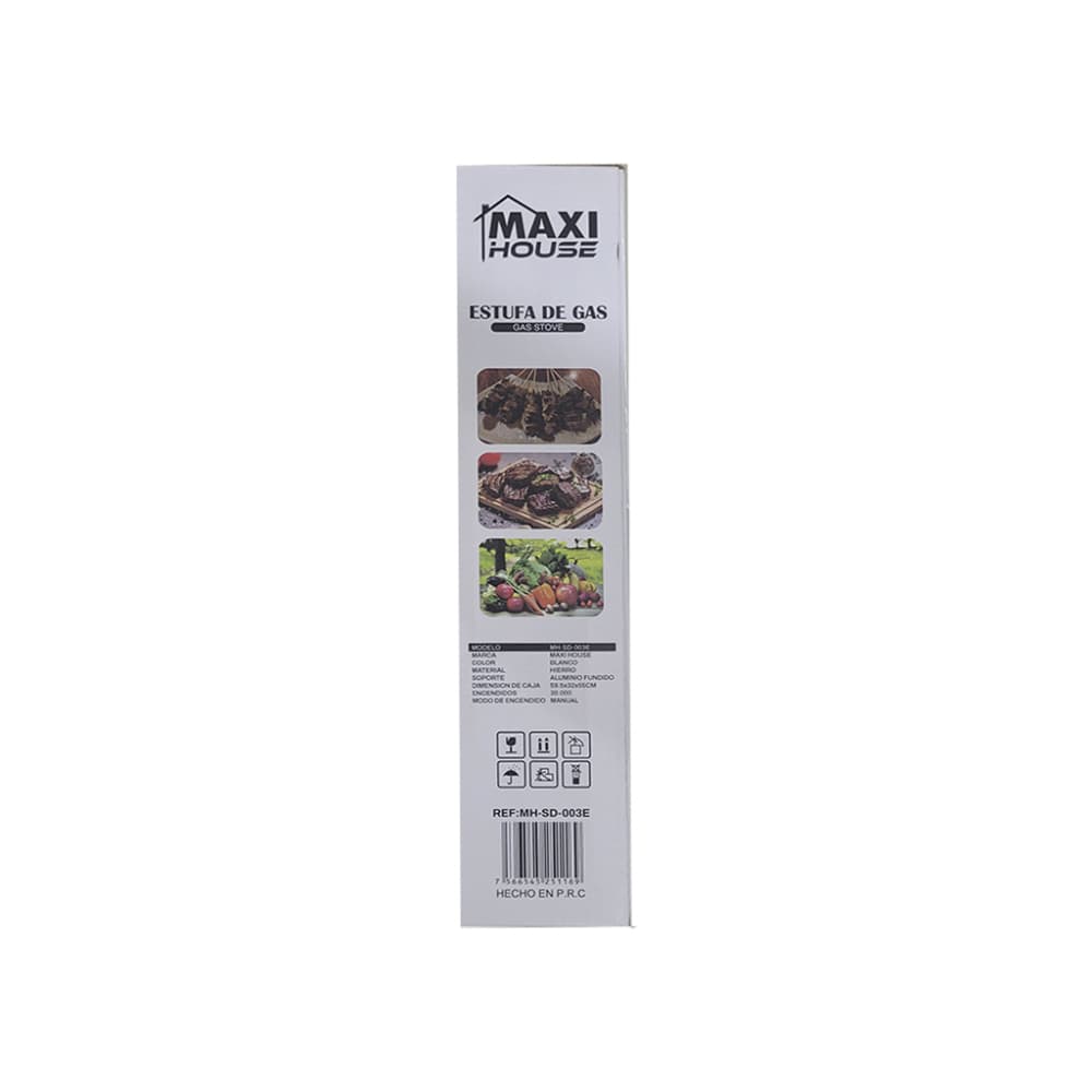 Estufa a gas de dos quemadores Maxi House MH-SD-003E - Miniatura 3