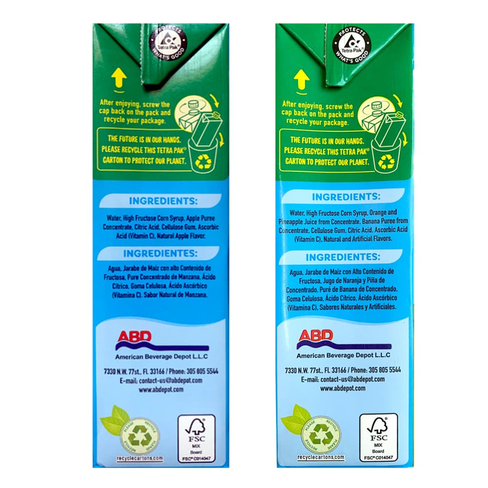 Jugos mixtos sabor a manzana + tropical Goliath - Miniatura 3