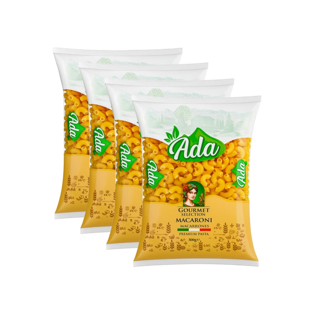 Pasta coditos Ada (4 x 500 g / 1.1 lb) - Imagen 1