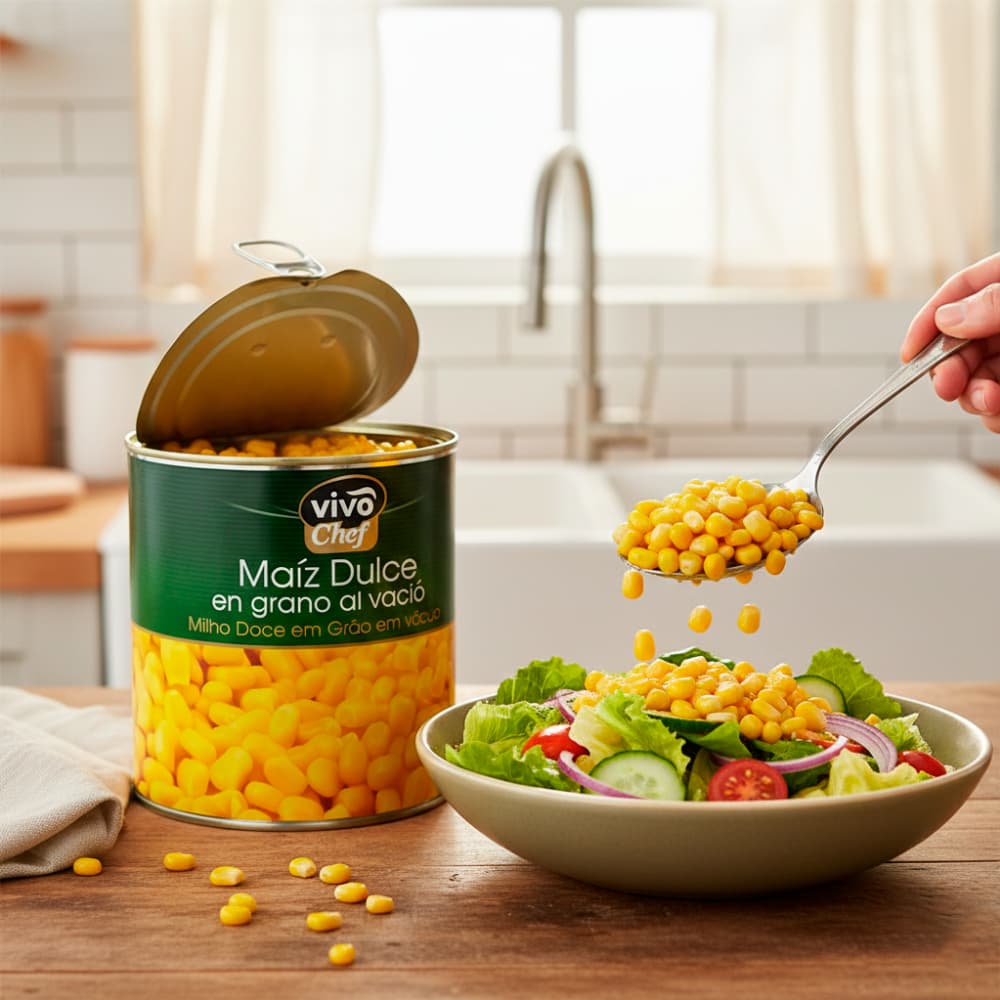 Maíz dulce en grano al vacío Vivo Chef (2.120 kg / 4.67 lb) - Miniatura 4