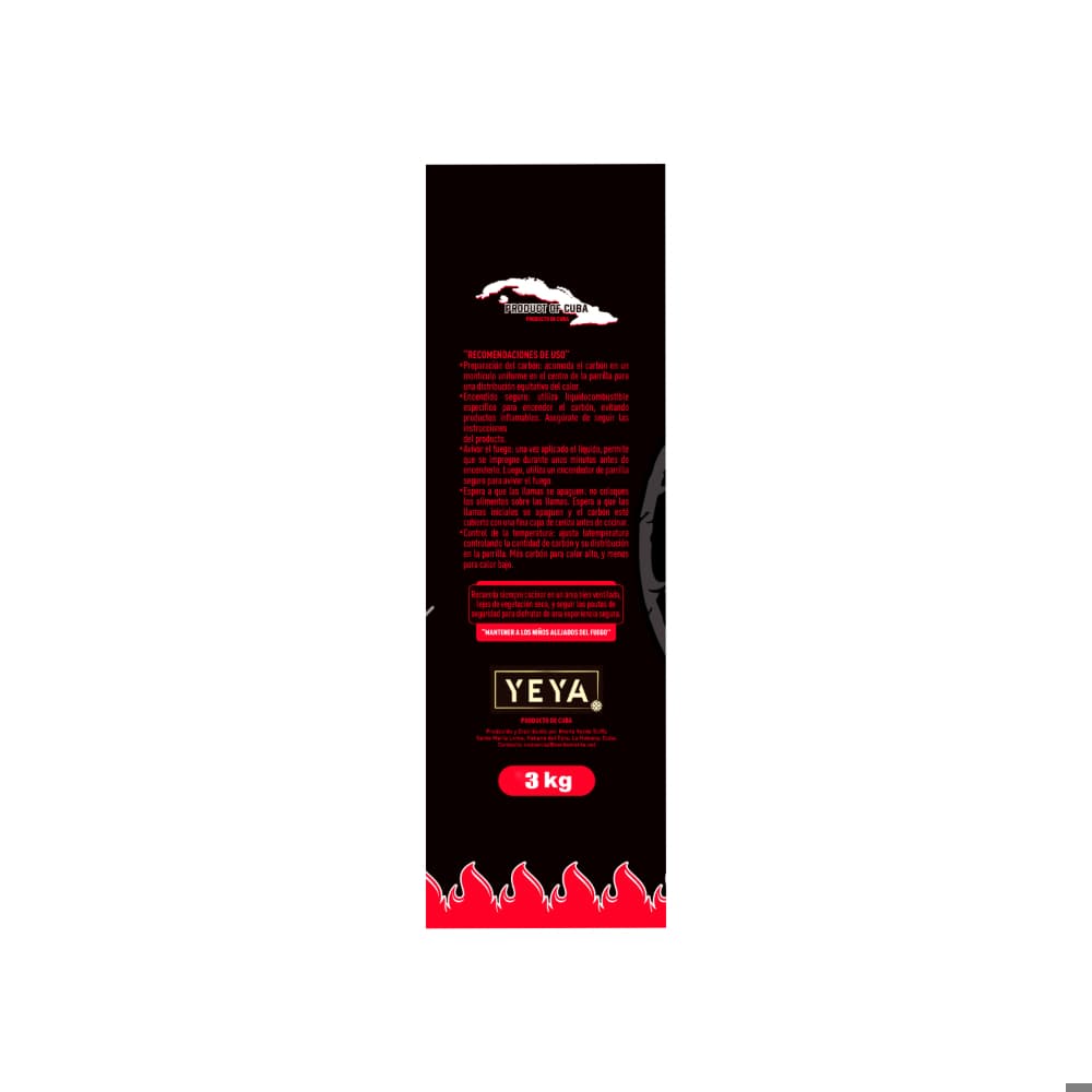 Carbón vegetal de marabú Yeya (3 kg / 6.6 lb) - Miniatura 3
