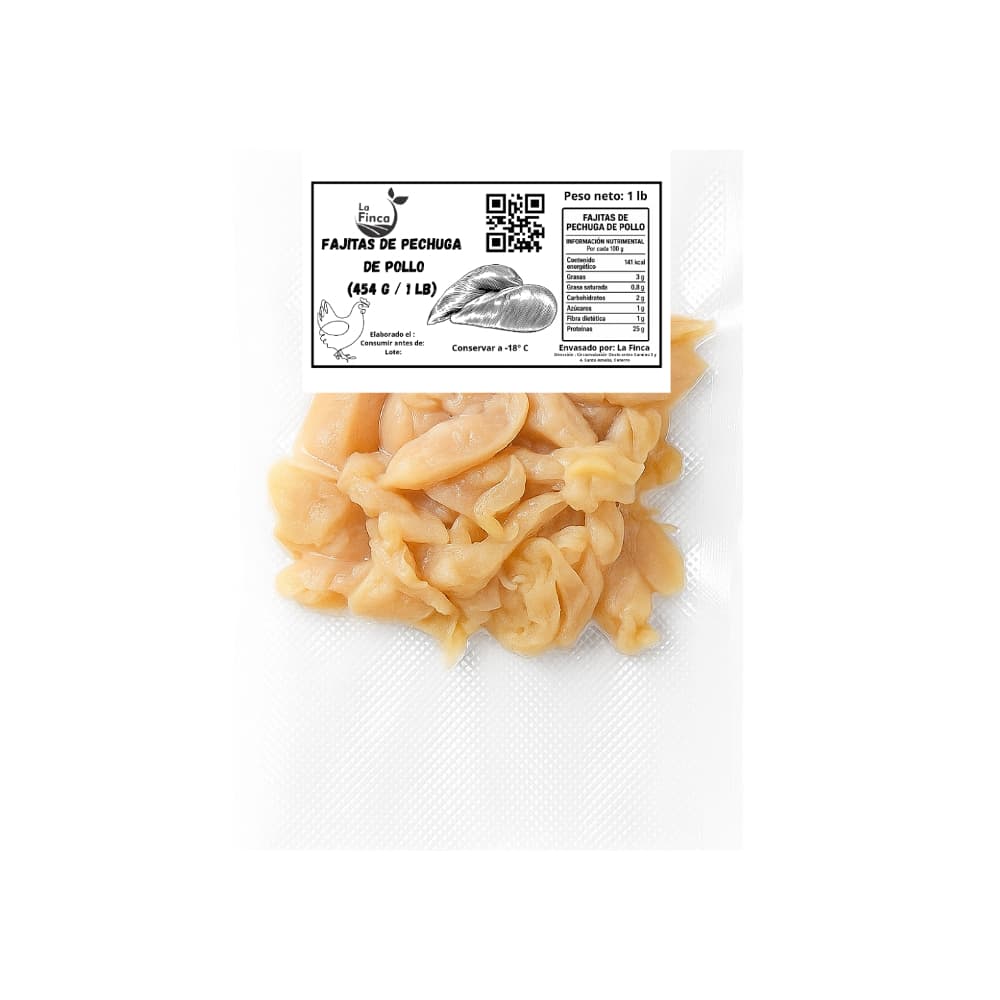 Fajitas de pechuga de pollo La Finca (454 g / 1 lb) - Miniatura 3