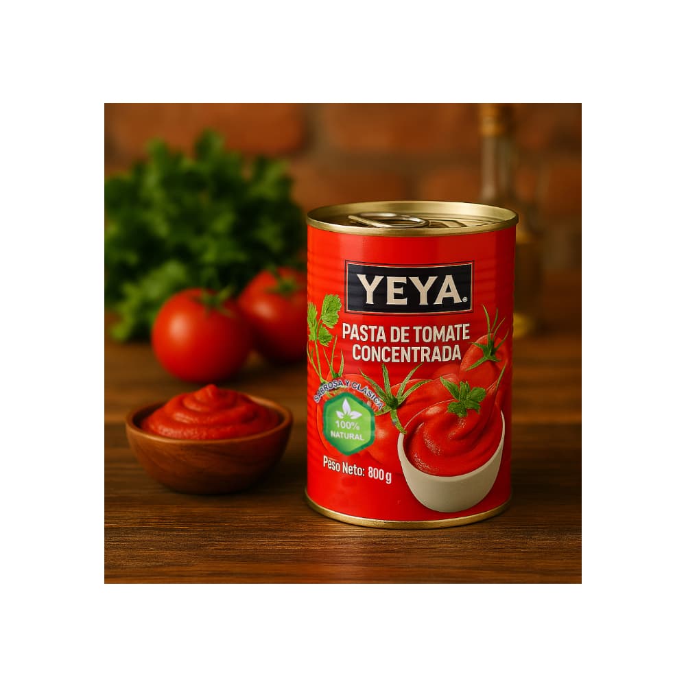 Pasta de tomate concentrada YEYA (800 g / 1.76 lb) - Miniatura 4