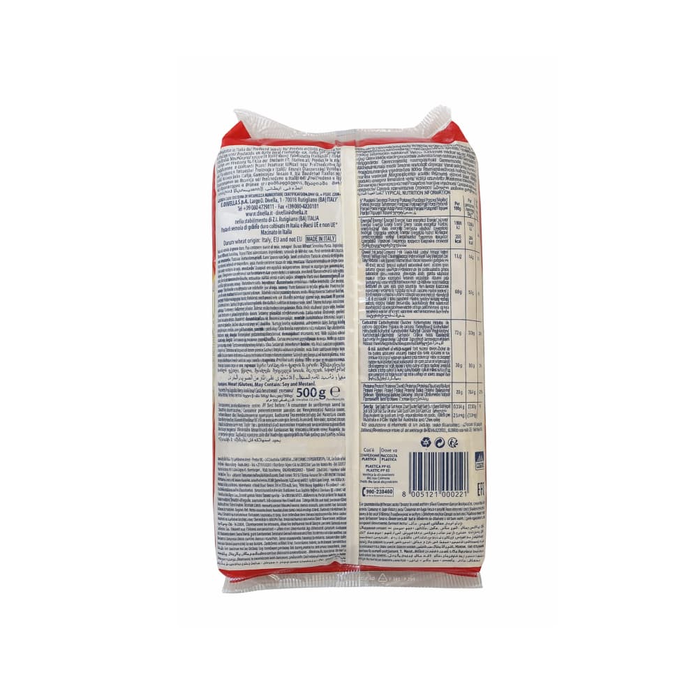 Pasta coditos Divella (500 g / 1.10 lb) - Miniatura 2