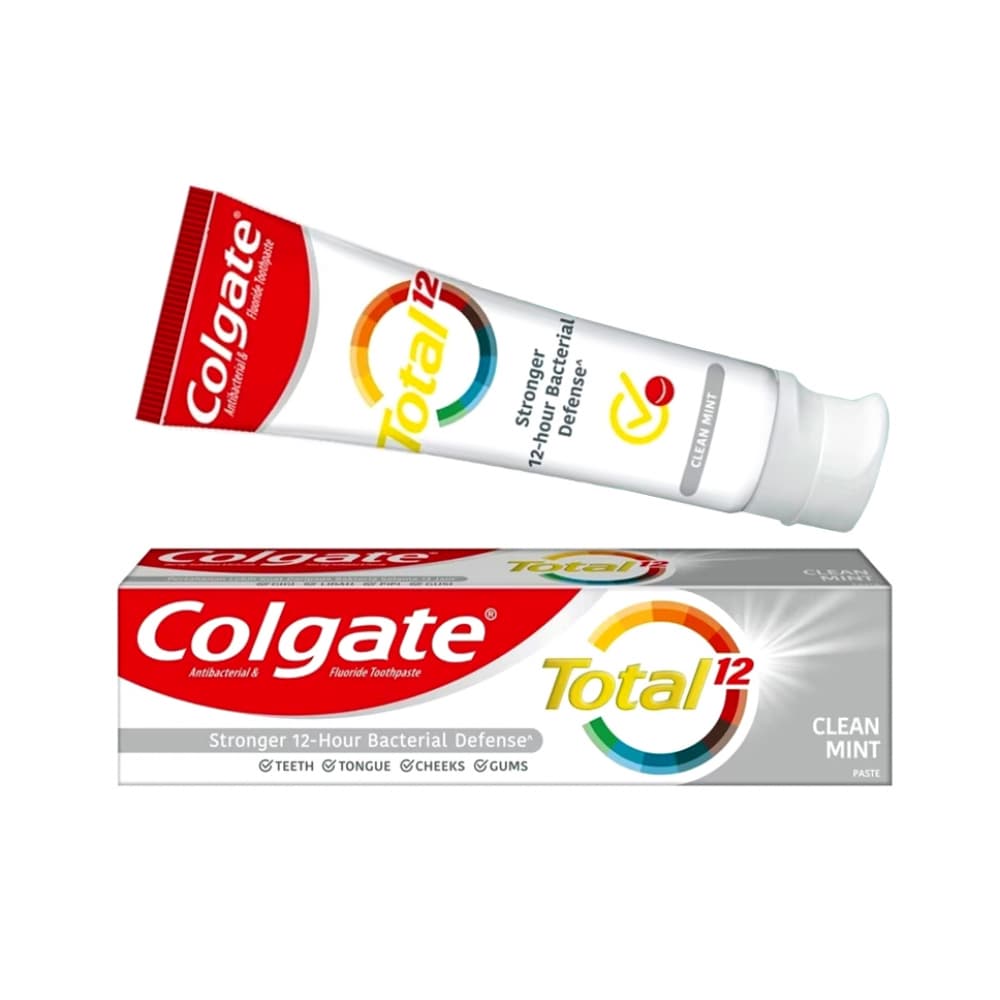 Pasta dental sabor menta Clean Mint Total 12 Colgate (170 g / 5.99 oz) - Miniatura 4