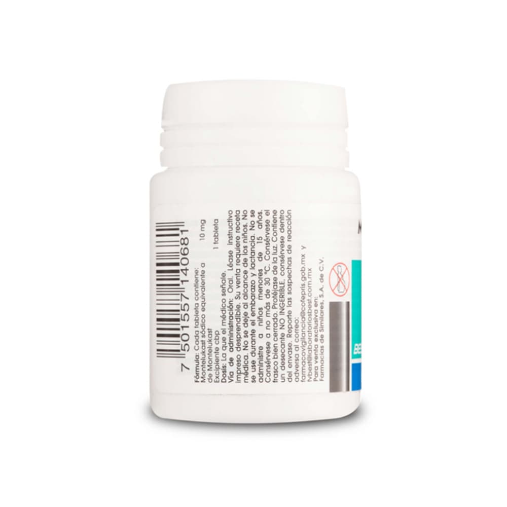Montelukast 10 mg Best (20 tabletas) - Miniatura 3