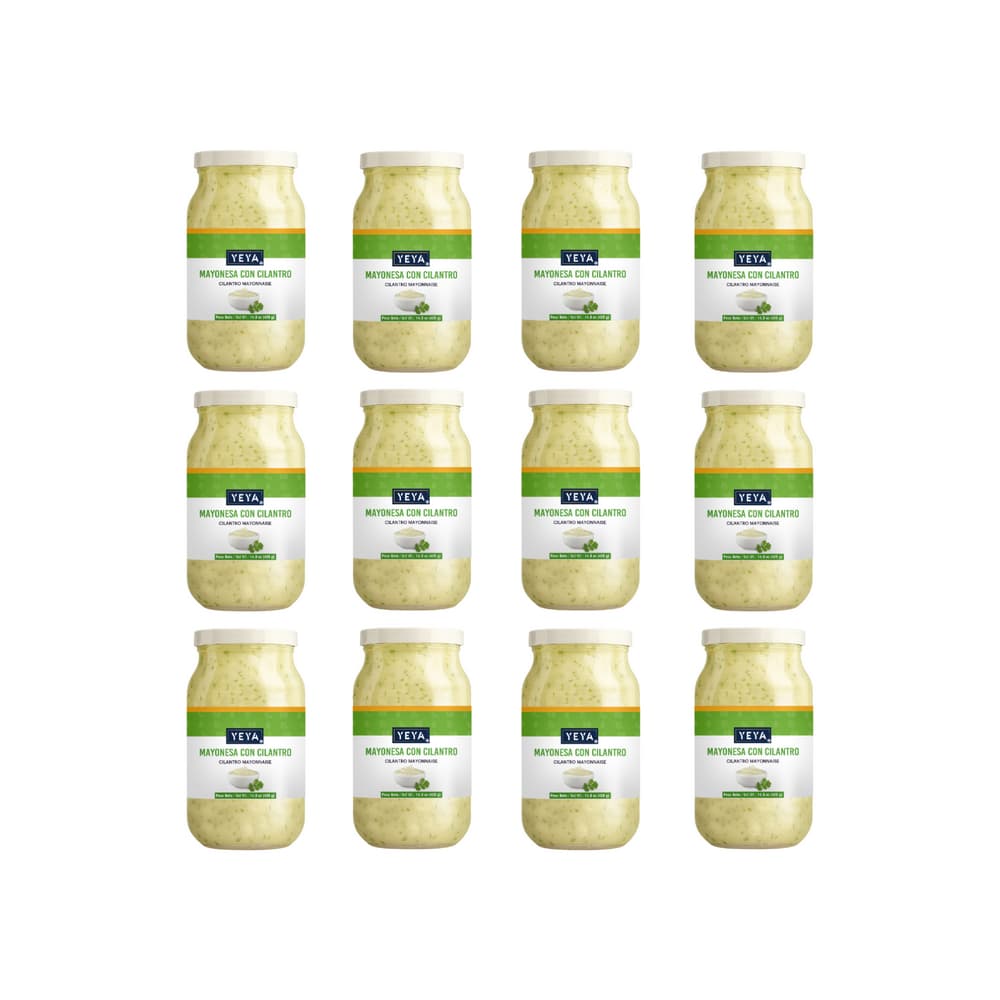 Mayonesa con cilantro YEYA (12 x 420 g / 14.8 oz) - Miniatura 1