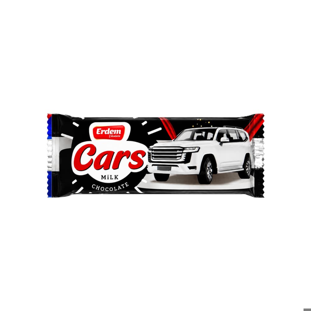 Chocolate con leche Erdem Cars (27 g) - Miniatura 1