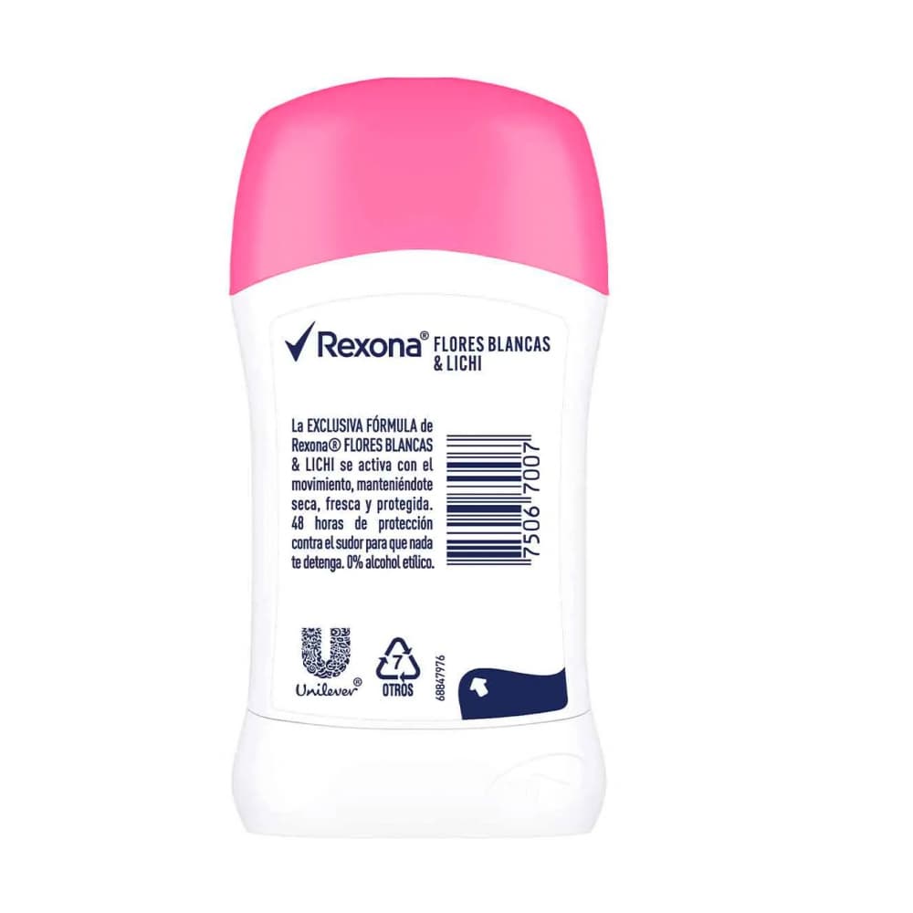 Desodorante en barra antitranspirante para mujer Flores Blancas & Lichi Rexona (45 g / 1.59 oz) - Miniatura 2