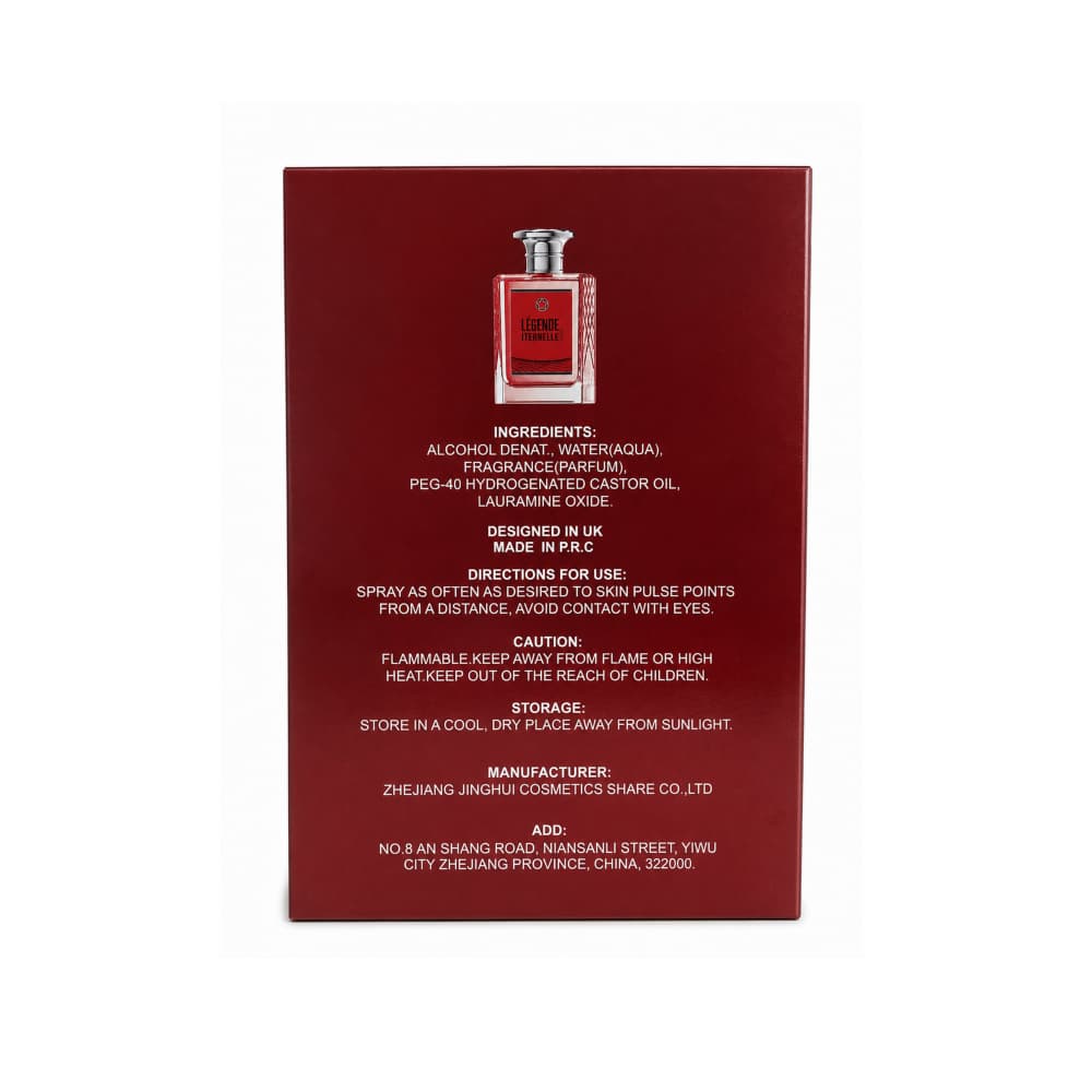 Perfume para hombre Légende Iternelle Rouge V.V.Love (100 ml) - Miniatura 2