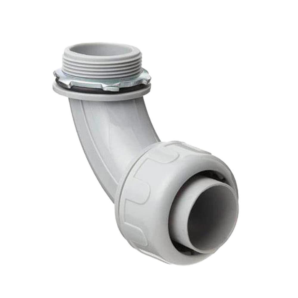 Conector hermético de 3/4" tipo codo de 90º PVC Malu - Imagen 1