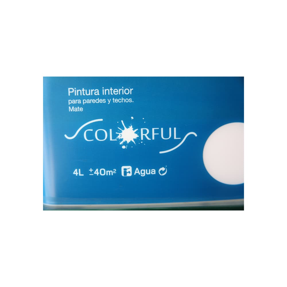 Pintura de interior blanco mate Colorful (4 L) - Miniatura 4