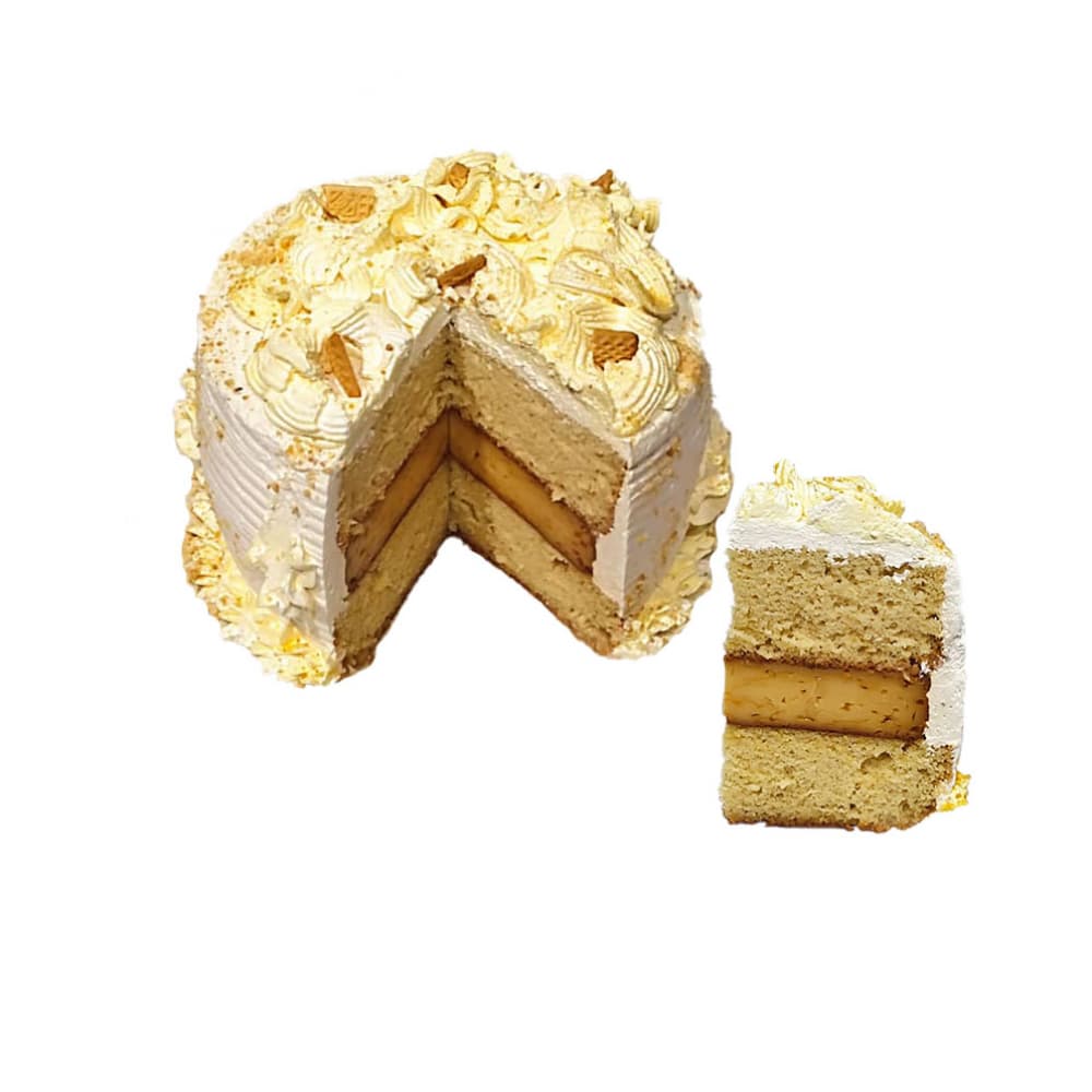 Cake tres leches y nata relleno con flan Kaona (10 personas) - Miniatura 2