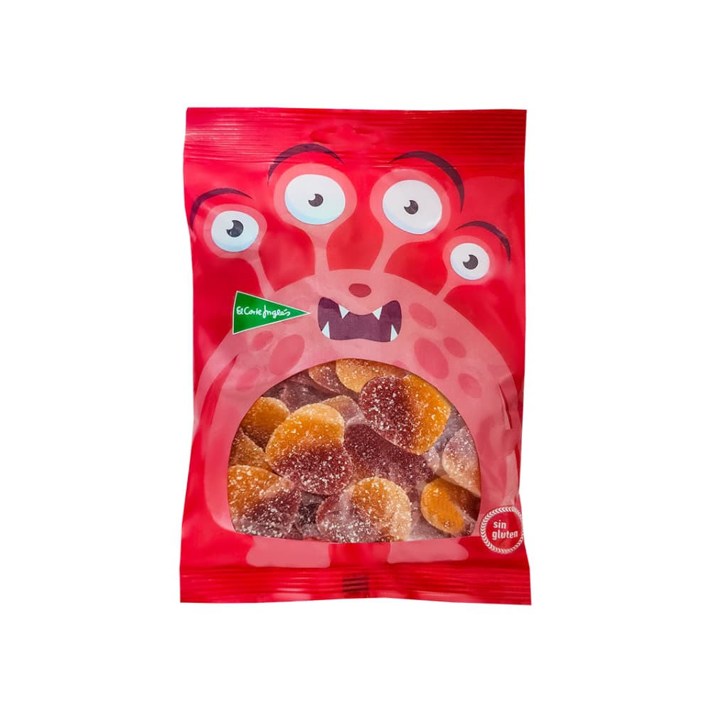 Gomitas corazónes de melocotón El Corte Inglés (200 g / 7.05 oz) - Imagen 1