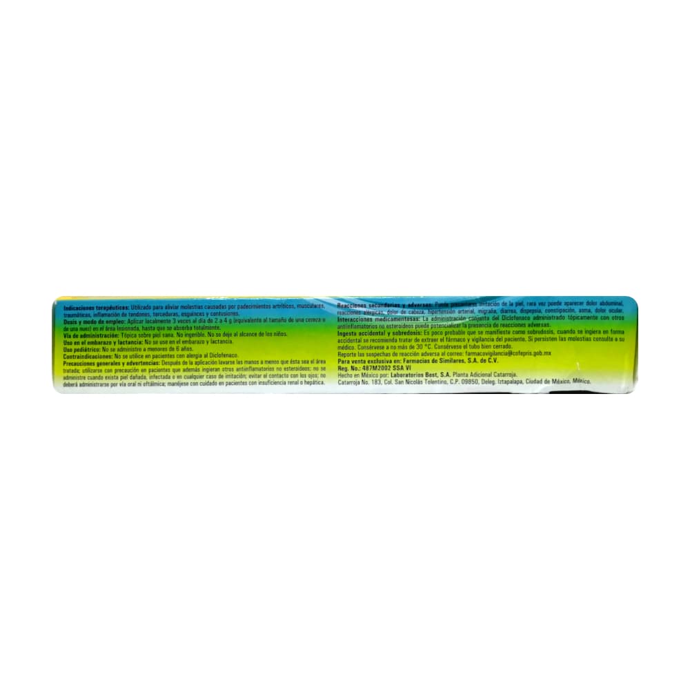 Lagelty gel. Gel de Diclofenaco 1.16 g/ 100 g (60 g / 3.52 oz) - Miniatura 2