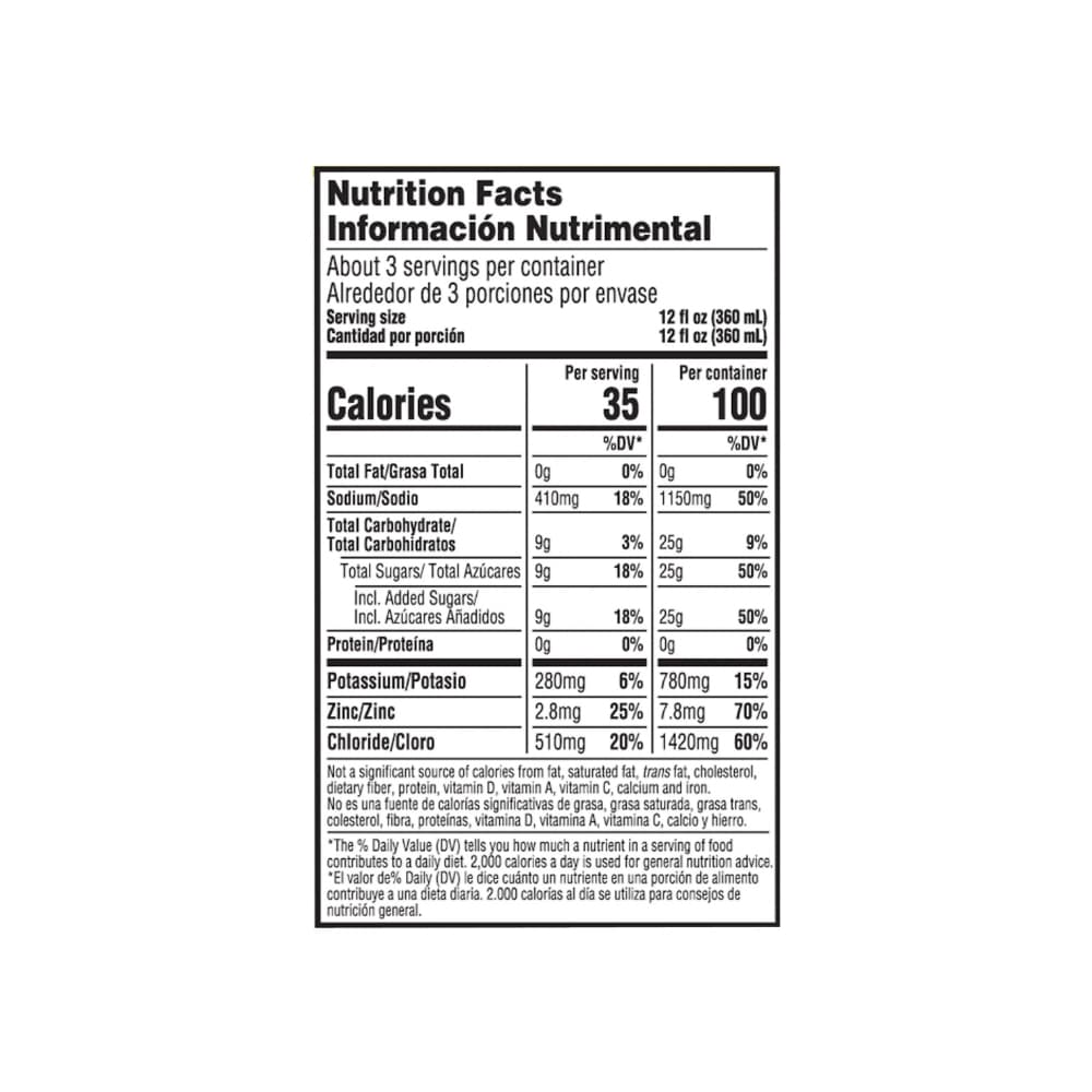 Solución electrolítica sabor a Manzana Repone Suero (1 L / 33.8 fl oz) - Miniatura 3