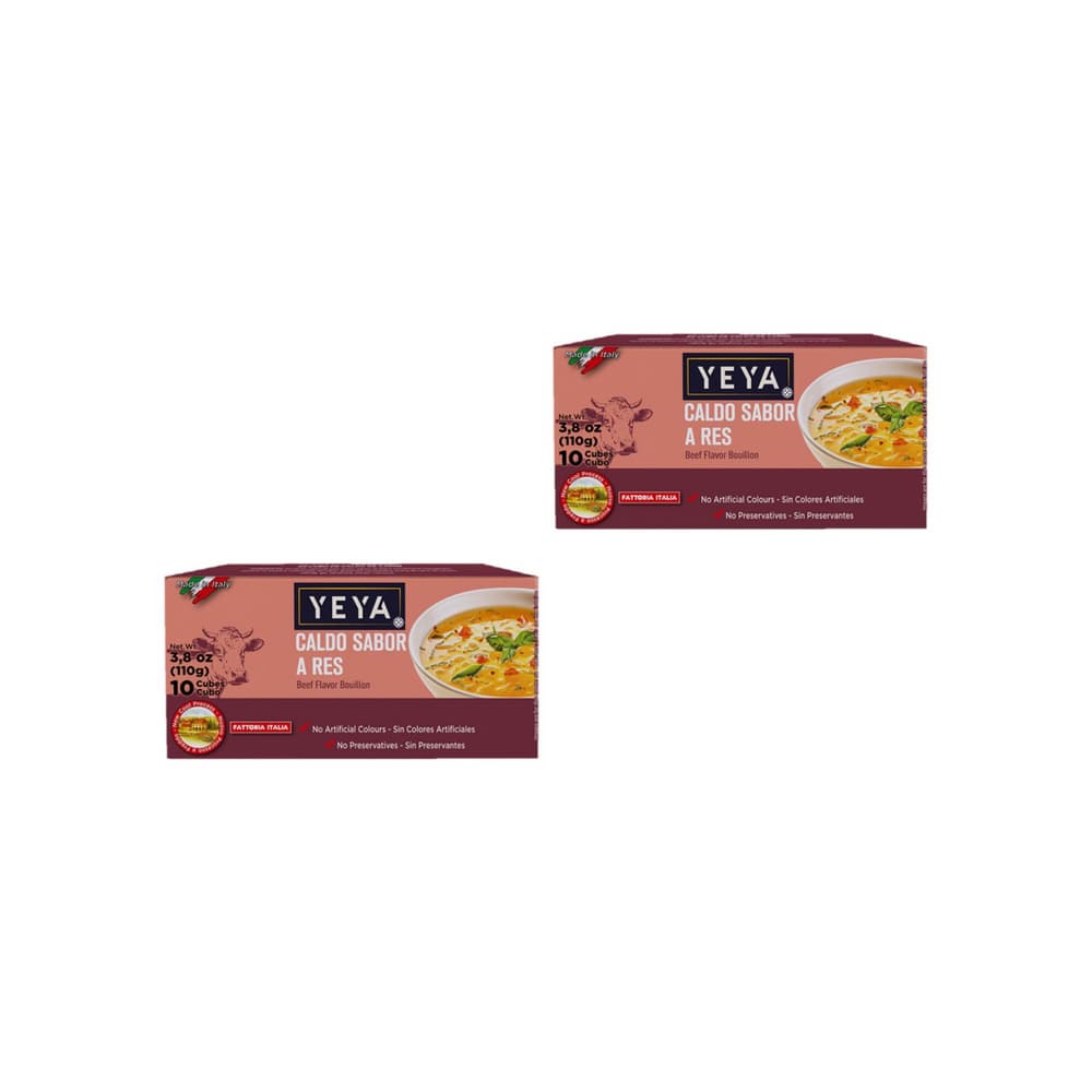 Caldo sabor res Yeya (2 x 110 g / 3.8 oz) - Imagen 1