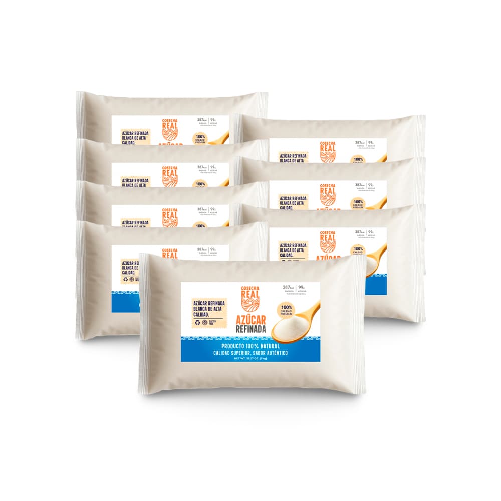Azúcar blanca refinada Cosecha Real (8 x 1 kg / 2.2 lb) - Imagen 1