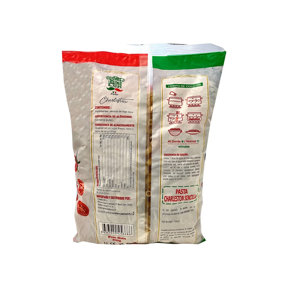 Pasta charleston sencilla Lucy (500 g / 1.10 lb) - Miniatura 2