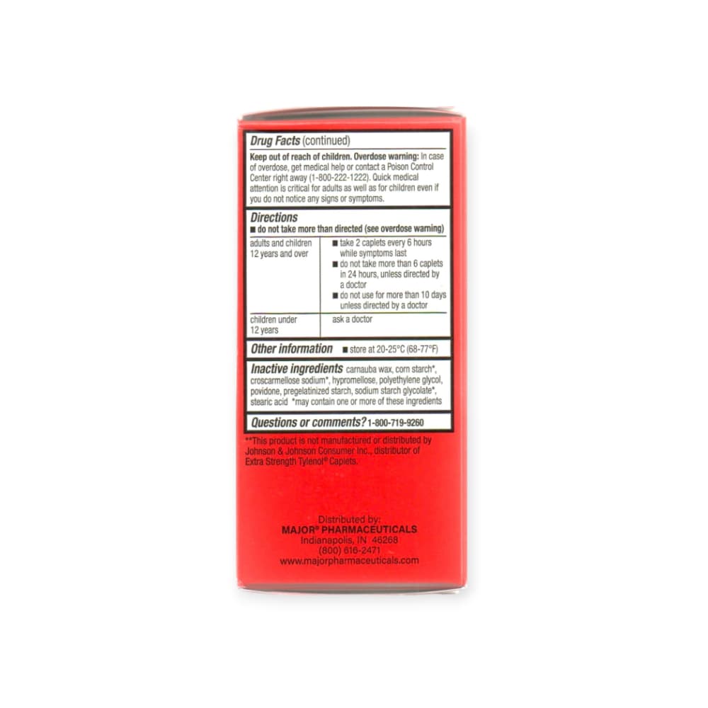 Acetaminofén 500 mg Major (100 cápsulas) - Miniatura 3