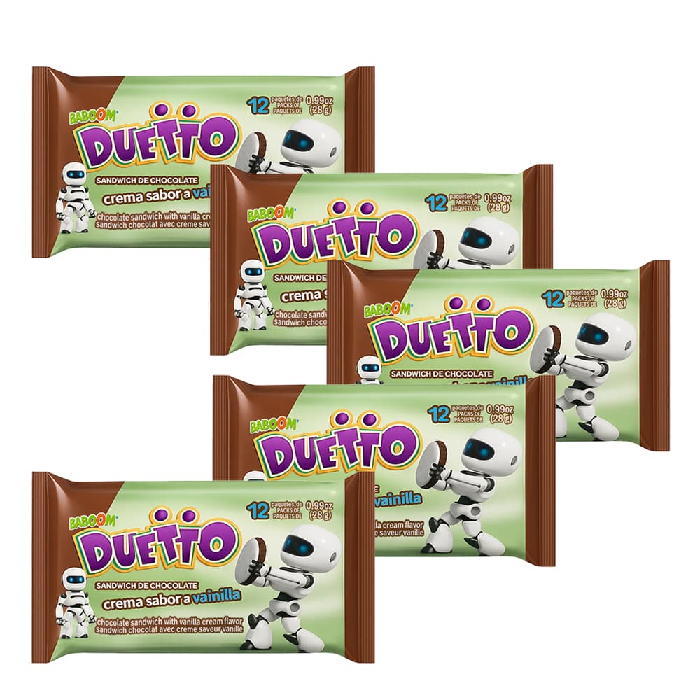 Combo de galletas dulces de vainilla rellenas de chocolate (x5) - Imagen 1