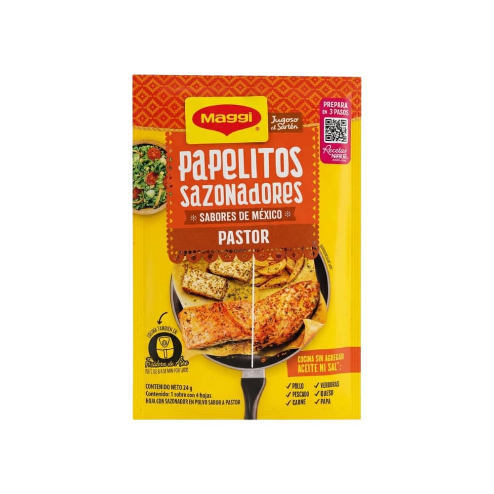 Papelitos sazonadores sabores de México pastor Maggi (24 g / 0.85 oz) - Miniatura 7
