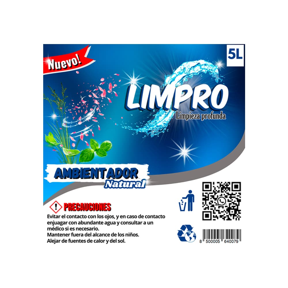 Ambientador natural Limpro (5 L) - Miniatura 6