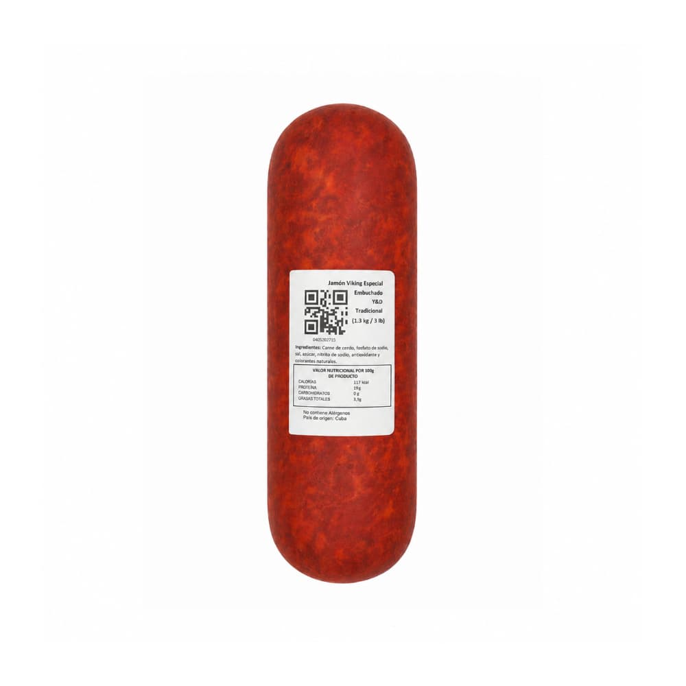 Jamón viking especial embuchado tradicional Y&D (1.3 kg / 3 lb) - Miniatura 2