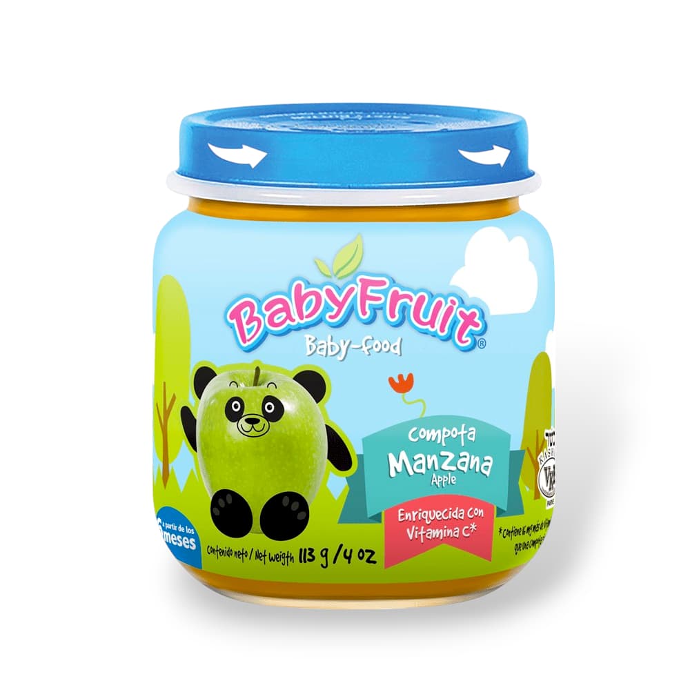 Compota de manzana Baby Fruit (113 g / 3.98 oz) - Imagen 1