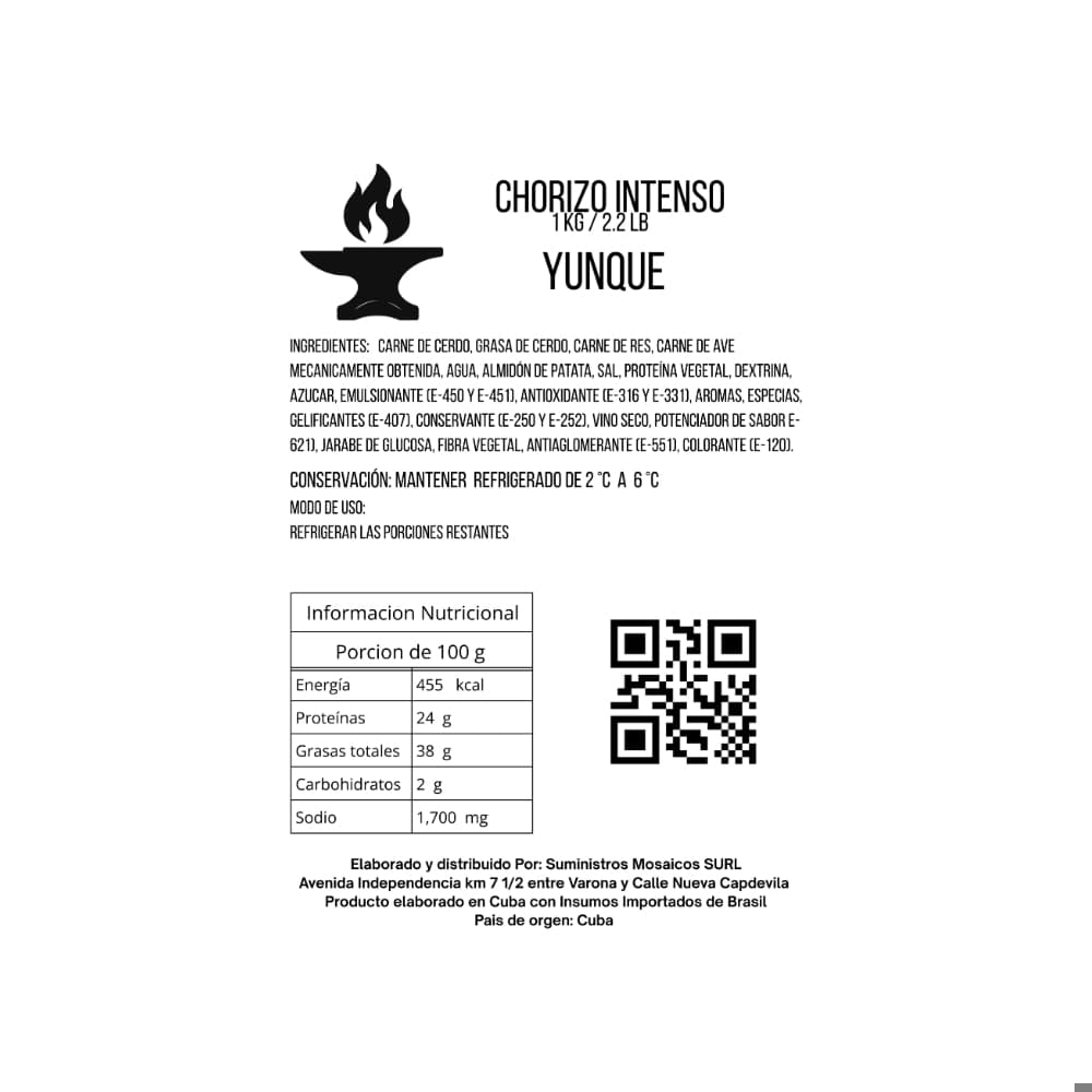 Chorizo intenso Yunque (1 kg / 2.2 lb) - Miniatura 4