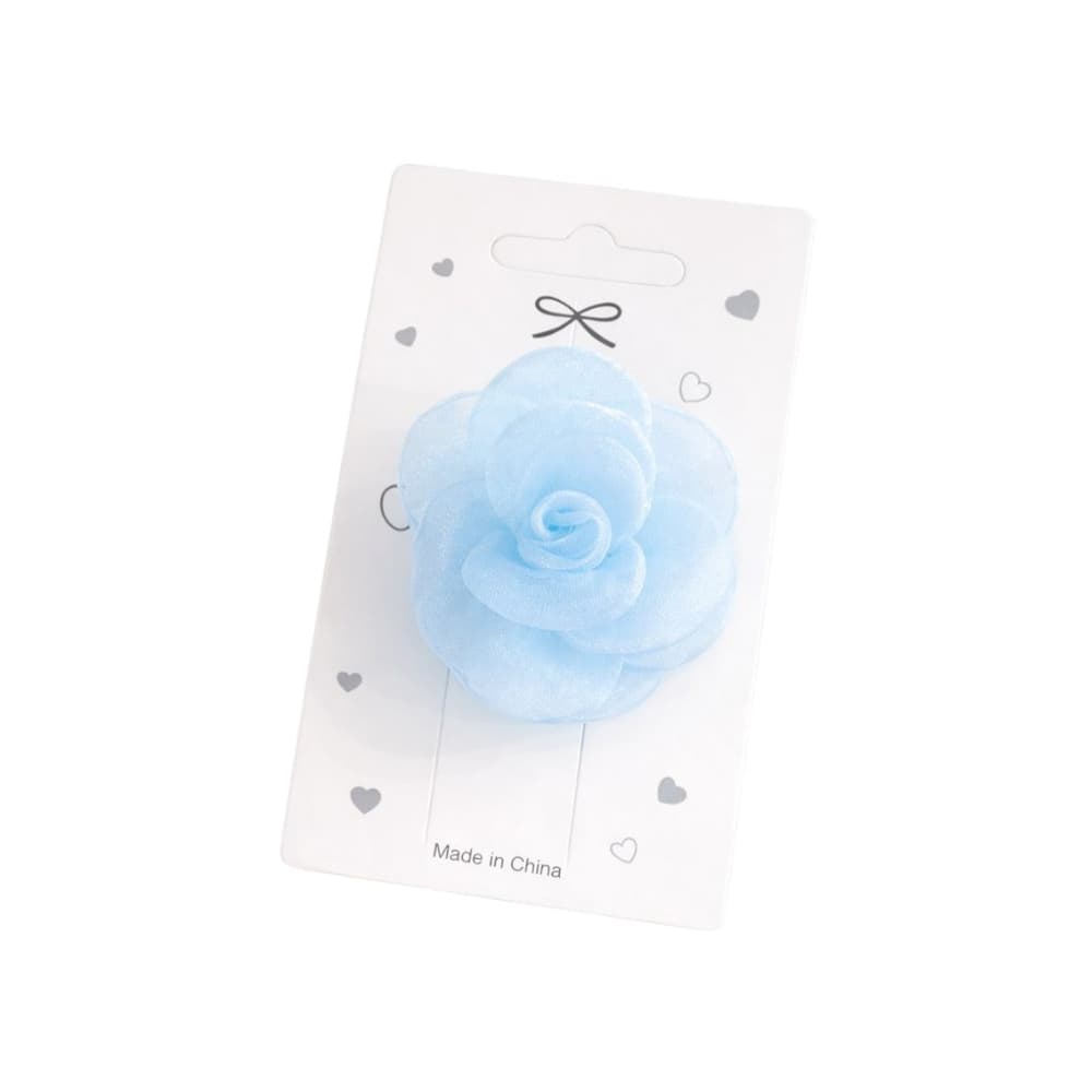 Clip con adorno estilo rosa color azul Shein - Imagen 1